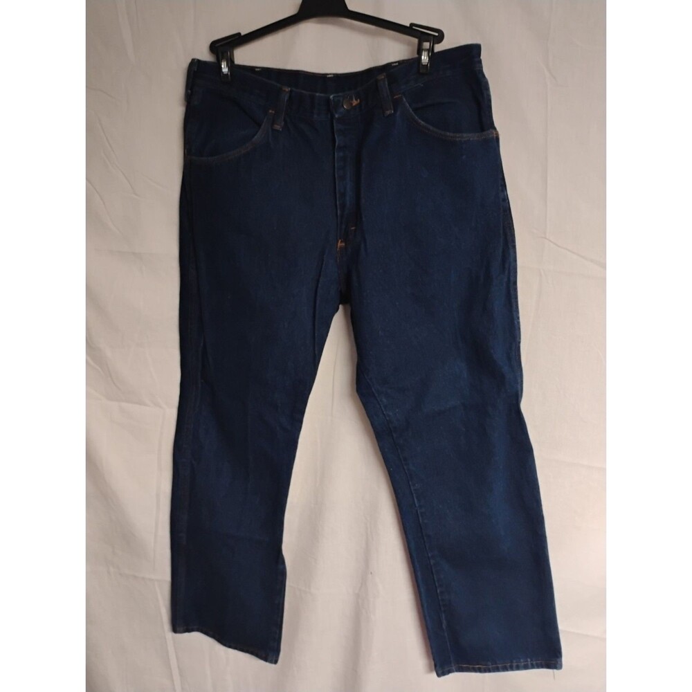 Rustler Blue Denim Jeans  Mens Size 38x29 Outdoors Work Wear Faws